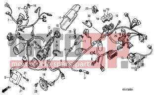 HONDA - FES125 (ED) 2004 - Electrical - WIRE HARNESS  (FES1253-5)(FES1503-5) - 35162-MN5-003 - COLLAR