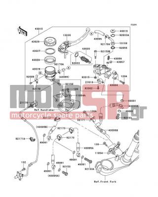 KAWASAKI - NINJA® ZX™-14R 2013 -  - Front Master Cylinder - 13159-1061 - CONNECTOR