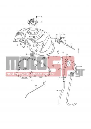 SUZUKI - GSX-R600 (E2) 2008 - Body Parts - FUEL TANK (MODEL K8) - 09139-06172-000 - SCREW, BRACKET