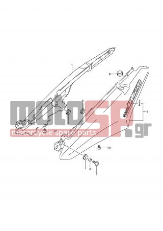 SUZUKI - DL650A (E2) ABS V-Strom 2008 - Body Parts - SEAT TAIL COVER (MODEL K9/L0) - 68161-27G10-GPS - EMBLEM, SEAT TAIL COVER