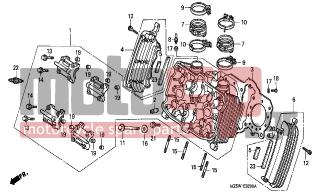 HONDA - VF750C  (ED) 1999 - Engine/Transmission - CYLINDER HEAD (FRONT) - 12352-MZ5-300 - RUBBER, SEAT