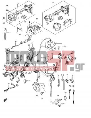 SUZUKI - AN400 (E2) Burgman 2006 - Electrical - WIRING HARNESS (MODEL K3/K4) - 36618-33E00-000 - COVER