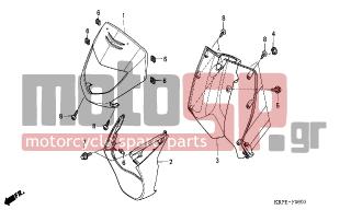 HONDA - SCV100 (ED) Lead 2003 - Body Parts - FRONT COVER - 93404-0601208 - BOLT-WASHER, 6X12