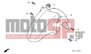 HONDA - FES250 (ED) 2005 - Body Parts - FRONT FENDER - 90106-KCZ-000 - SCREW, SPECIAL, 6MM