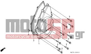 HONDA - CBR1100XX (ED) 1999 - Κινητήρας/Κιβώτιο Ταχυτήτων - LEFT CRANKCASE COVER
