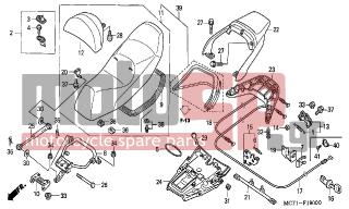 HONDA - FJS600A (ED) ABS Silver Wing 2003 - Body Parts - SEAT - 90501-124-000 - WASHER, FR. COVER SETTING