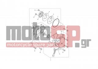 YAMAHA - YZF R125 (GRC) 2008 - Engine/Transmission - WATER PUMP - 1S7-E2428-00-00 - Gasket, Housing Cover 2