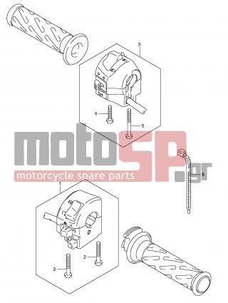 SUZUKI - SV1000 (E2) 2003 - Electrical - HANDLE SWITCH (SV1000S/S1/S2) - 37400-16G60-000 - SWITCH ASSY, HANDLE LH