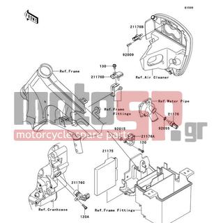 KAWASAKI - VULCAN 900 CLASSIC (CANADIAN) 2013 - Engine/Transmission - Fuel Injection - 92009-1984 - SCREW,TAPPING,5X16