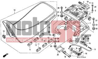 HONDA - XRV750 (ED) Africa Twin 1996 - Body Parts - SEAT (2) - 90510-MY1-930 - BOLT, CARRIER MOUNTING