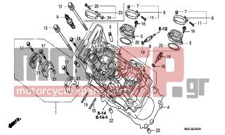 HONDA - VFR1200FB (ED) 2011 - Engine/Transmission - CYLINDER HEAD(FRONT) - 12251-MGE-003 - GASKET, FR. CYLINDER HEAD