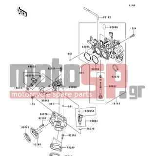 KAWASAKI - VULCAN 900 CLASSIC (CANADIAN) 2013 - Engine/Transmission - Throttle - 92055-1622 - RING-O,INJECTION NOZZLE
