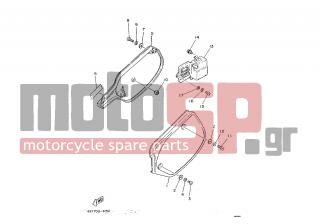 YAMAHA - IT200 (EUR) 1986 - Body Parts - SIDE COVER / OIL TANK - 43G-21711-00-26 - Cover, Side 1
