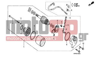 HONDA - CBR125RW (ED) 2007 - Electrical - STARTING MOTOR - 95701-0602500 - BOLT, FLANGE, 6X25