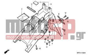 HONDA - CBF250 (ED) 2006 - Body Parts - REAR FENDER - 90320-GC3-000 - NUT, SPRING, 5MM