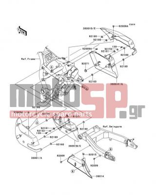 KAWASAKI - VULCAN® 1700 NOMAD™ 2013 - Εξωτερικά Μέρη - Side Covers/Chain Cover - 130BA0616 - BOLT-FLANGED,6X16