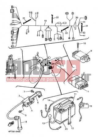 YAMAHA - XT600E (GRC) 1996 - Electrical - ELECTRICAL 1 - 3TB-82310-00-00 - Ignition Coil Assy