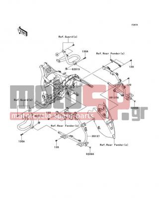 KAWASAKI - VULCAN® 1700 VAQUERO® 2013 - Body Parts - Saddlebags(Side Bag Bracket) - 39137-0558 - STAY-COMP,PANNIER,LH