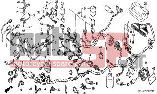 HONDA - CBR1100XX (ED) 2003 - Electrical - WIRE HARNESS (1-2-3-4) - 17236-MAT-E00 - STAY, L. IGNITION COIL