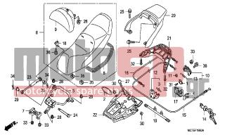 HONDA - FJS600A (ED) ABS Silver Wing 2007 - Body Parts - SEAT