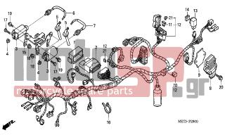 HONDA - CBF500A (ED) ABS 2006 - Electrical - WIRE HARNESS - 31600-KFG-862 - RECTIFIER ASSY., REGULATE (DUCATI ENERGIA)