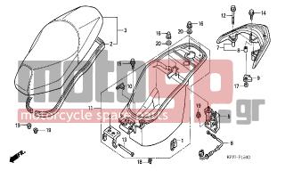 HONDA - SES150 (ED) 2004 - Body Parts - SEAT/LUGGAGE BOX - 90107-ME7-000 - BOLT, SPECIAL FLANGE, 8X35