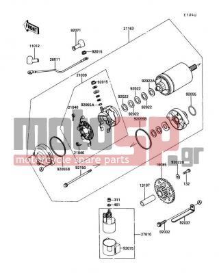 KAWASAKI - CONCOURS 1991 -  - Starter Motor - 27010-1235 - SWITCH,MAGNETIC