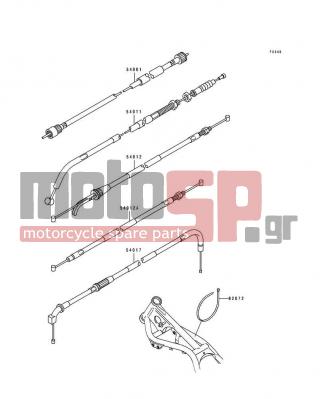 KAWASAKI - ELIMINATOR 250 1991 -  - Cables - 54001-1123 - CABLE-SPEEDOMETER