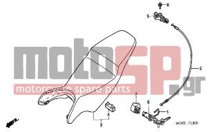 HONDA - VFR800 (ED) 2006 - Body Parts - SEAT - 77220-KY6-010 - HOOK, SEAT CATCH