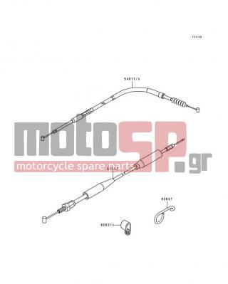 KAWASAKI - KX250 1991 -  - Cable - 54011-1315 - CABLE-CLUTCH