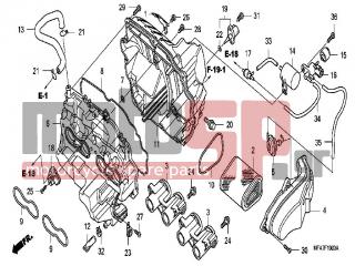 HONDA - CBF1000A (ED) ABS 2006 - Engine/Transmission - AIR CLEANER - 17201-MFA-D00 - STAY, HARNESS