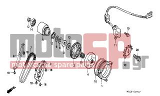 HONDA - CBR1000F (ED) 1999 - Κινητήρας/Κιβώτιο Ταχυτήτων - STARTING CLUTCH - 95701-0601400 - BOLT, FLANGE, 6X14