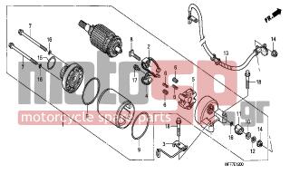 HONDA - XL700VA (ED)-ABS TransAlp 2008 - Electrical - STARTING MOTOR - 31204-MEW-921 - SPRING, CARBON BRUSH