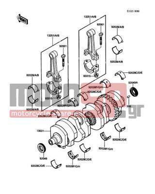 KAWASAKI - VOYAGER XII 1991 - Κινητήρας/Κιβώτιο Ταχυτήτων - Crankshaft - 92015-1311 - NUT,FLANGED,8MM