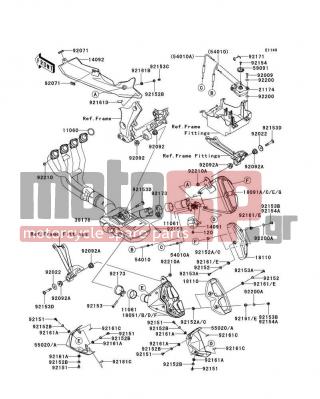 KAWASAKI - Z1000 2013 -  - Muffler(s) - 92153-1930 - BOLT,SOCKET,10X58