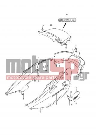 SUZUKI - AN650A (E2) ABS Burgman 2009 - Εξωτερικά Μέρη - SIDE COVER (AN650L0) - 47321-10G00-YPA - COVER, FRAME LOWER (WHITE)