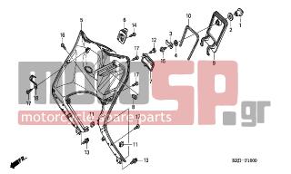 HONDA - FES150 (ED) 2004 - Body Parts - INNER BOX (FES1253- 5)(FES1503-5) - 81132-KGF-900 - HOOK, LUGGAGE