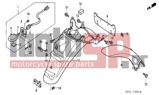 HONDA - SH125 (ED) 2004 - Body Parts - REAR FENDER - 93903-34380- - SCREW, TAPPING, 4X12
