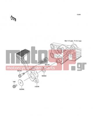 KAWASAKI - CONCOURS® 14 ABS 2012 -  - Brake Pedal/Torque Link - 92151-1295 - BOLT,6MM