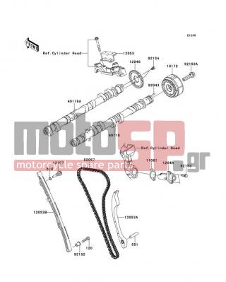 KAWASAKI - CONCOURS® 14 ABS 2012 - Κινητήρας/Κιβώτιο Ταχυτήτων - Camshaft(s)/Tensioner