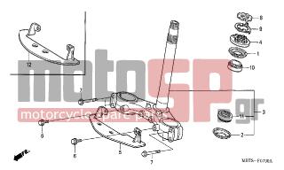 HONDA - XL1000VA (ED)-ABS Varadero 2004 - Frame - STEERING STEM - 90109-MR7-000 - BOLT, FLANGE, 8X45