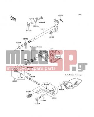 KAWASAKI - CONCOURS® 14 ABS 2012 - Κινητήρας/Κιβώτιο Ταχυτήτων - Gear Change Mechanism - 92210-1100 - NUT,6MM