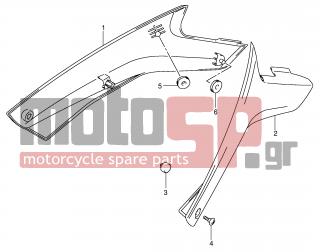 SUZUKI - DL1000 (E2) V-Strom 2002 - Body Parts - FRAME COVER
