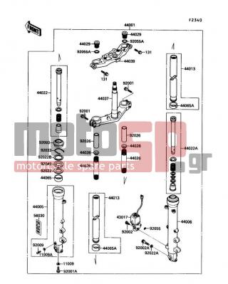 KAWASAKI - NINJA® 750R 1990 -  - Front Fork - 43017-1066 - VALVE-COMP-BRAKE