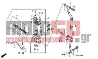 HONDA - CBR125R (ED) 2004 - Brakes - FR. BRAKE MASTER CYLINDER - 45520-MG7-006 - DIAPHRAGM