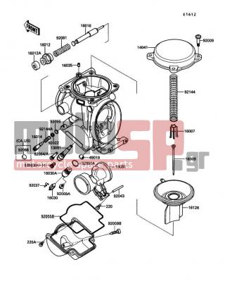 KAWASAKI - NINJA® ZX™-10 1990 - Engine/Transmission - Carburetor Parts - 92063-1075 - JET-MAIN,#130