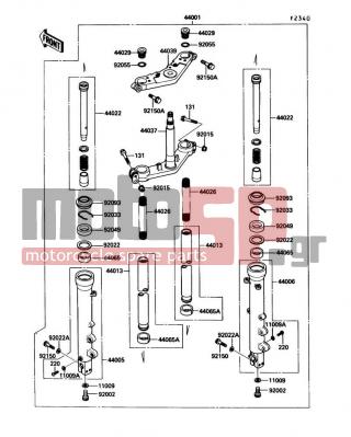 KAWASAKI - NINJA® ZX™-10 1990 -  - Front Fork - 11009-1553 - GASKET,FORK DRAIN PLUG