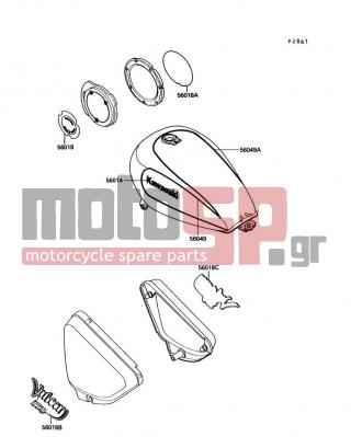 KAWASAKI - VULCAN 750 1990 - Εξωτερικά Μέρη - Decal(Red/Red)(VN750-A6/A7) - 56018-1935 - MARK,SIDE COVER,LH