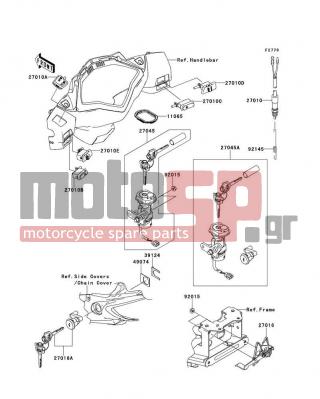 KAWASAKI - EDGE VR 2012 -  - Ignition Switch - 27010-0052 - SWITCH,DIMMER
