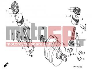 HONDA - XL600V (IT) TransAlp 1990 - Κινητήρας/Κιβώτιο Ταχυτήτων - CRANKCASE / PISTON - 13103-MM9-305 - PISTON (0.50)